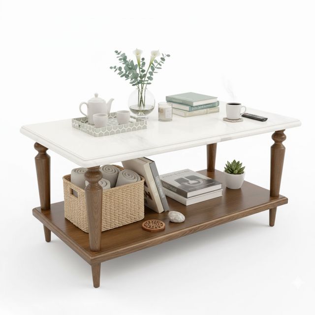 Bàn sofa chữ nhật 120x60cm gỗ tần bì TT68347