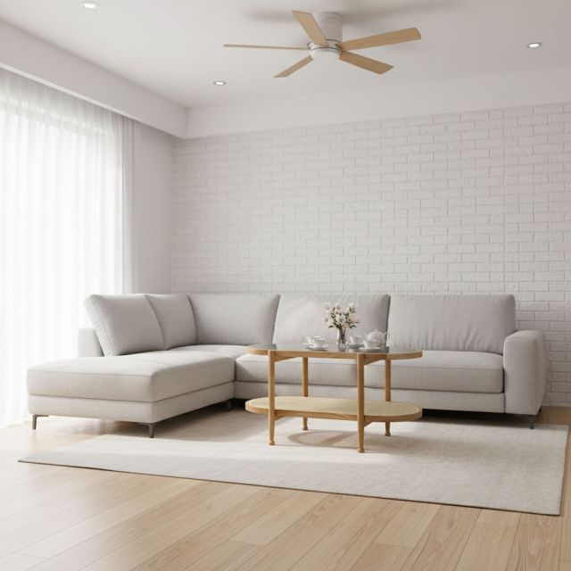 Bàn sofa mây Oval mặt kính 100x50cm gỗ tần bì TT68348