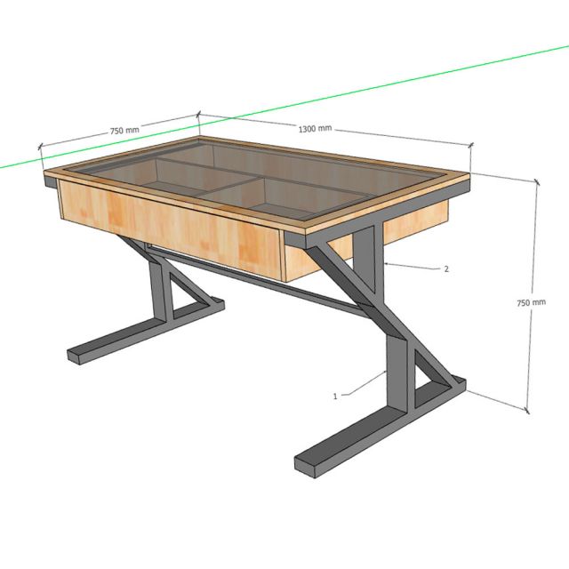 Bàn vẽ kiến trúc 130x75x75cm gỗ cao su DD68013 Bàn vẽ kiến trúc 130x75x75cm gỗ cao su DD68013