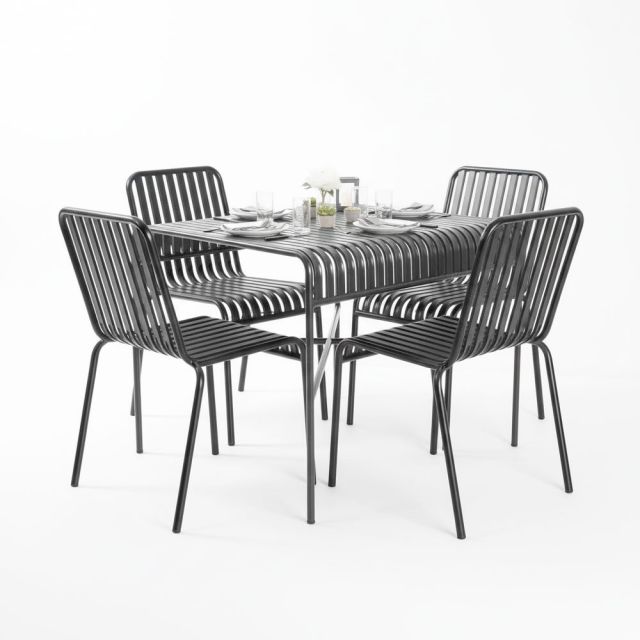 Combo bàn ghế ngoài trời sắt sơn tĩnh điện CBNT012