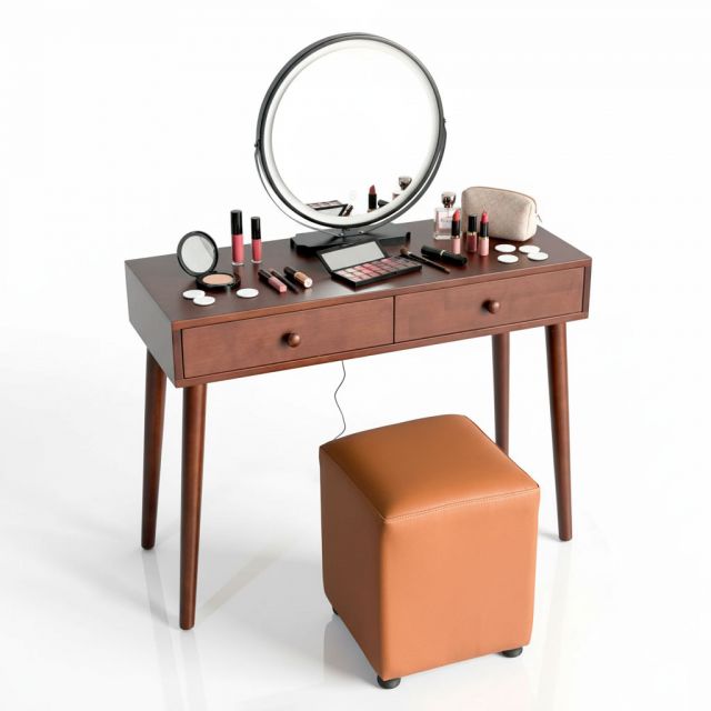 Combo bàn ghế trang điểm BTD68079