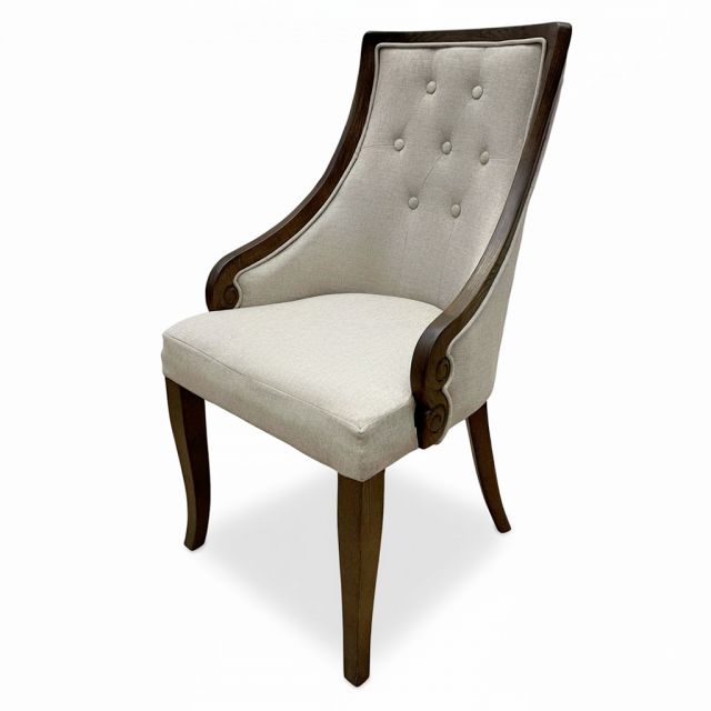 Ghế Amber gỗ tần bì nệm bọc vải GSK016