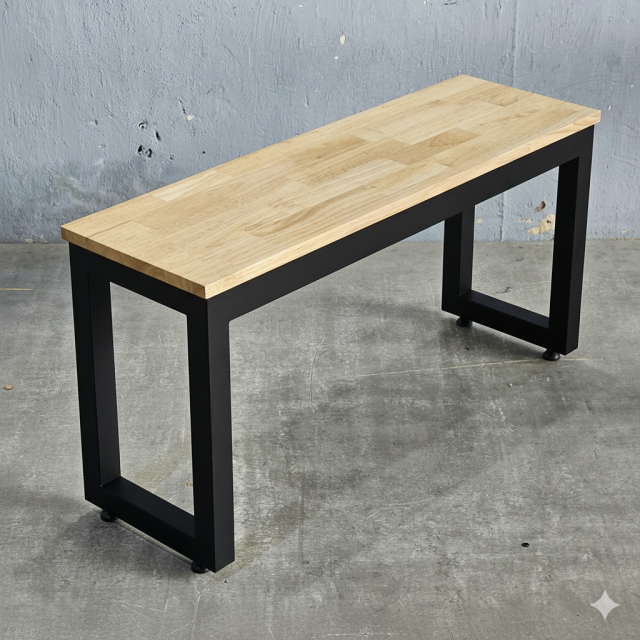 Ghế băng 90x28x45cm gỗ cao su GBD063