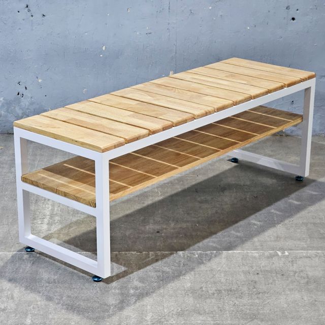 Ghế băng ngồi thay giày 120x40x45cm gỗ cao su GBD061 Ghế băng ngồi thay giày 120x40x45cm gỗ cao su GBD061