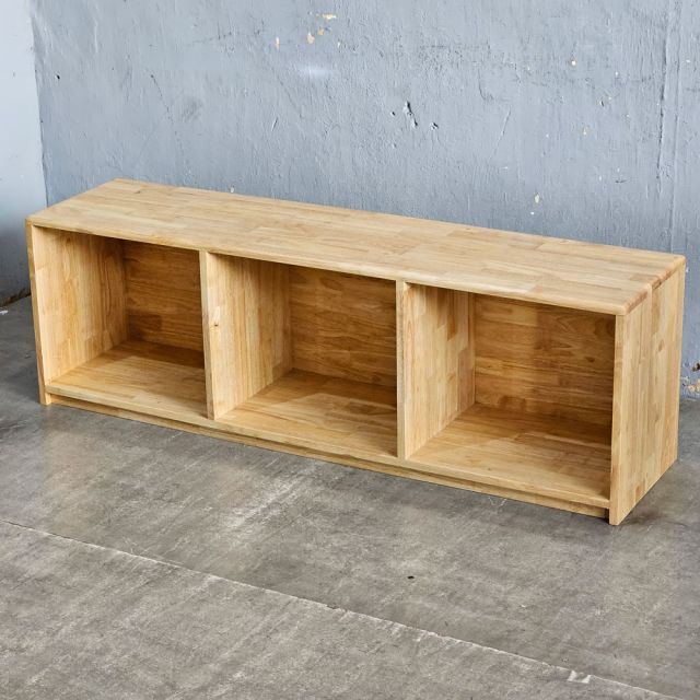 Ghế băng dài ngồi thay giày 140x35cm gỗ cao su GBD062