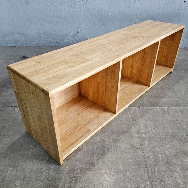 Ghế băng dài ngồi thay giày 140x35cm gỗ cao su GBD062