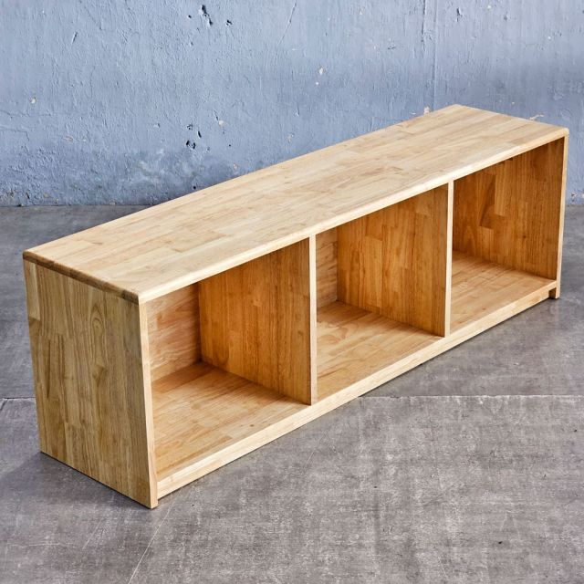 Ghế băng dài ngồi thay giày 140x35cm gỗ cao su GBD062