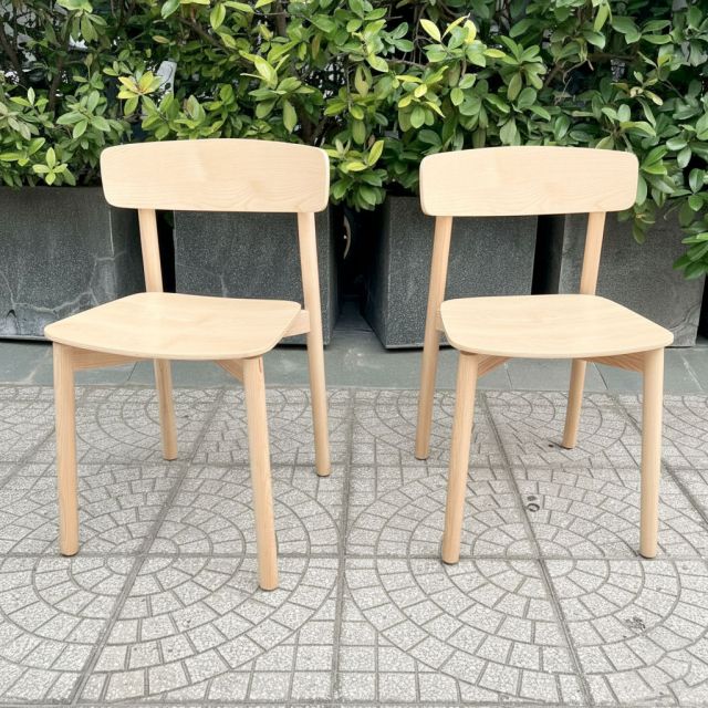 Ghế Cross gỗ tần bì lưng tựa plywood GCF317