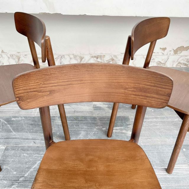 Ghế Cross gỗ tần bì lưng tựa plywood GCF317