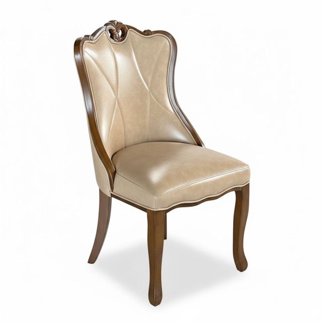 Ghế Saiko bọc da Si gỗ cao su GSK025