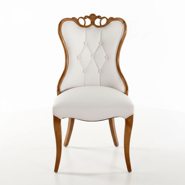 Ghế Soho gỗ cao su bọc da simili GSK009