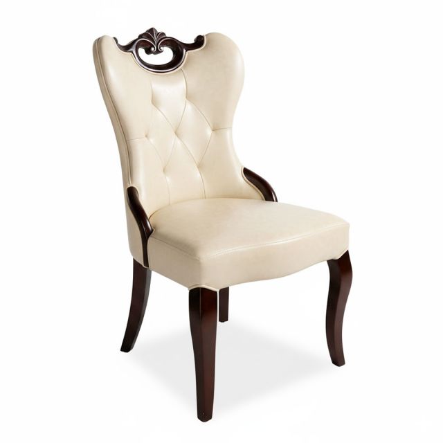 Ghế Soho gỗ cao su bọc nệm da simili GSK012