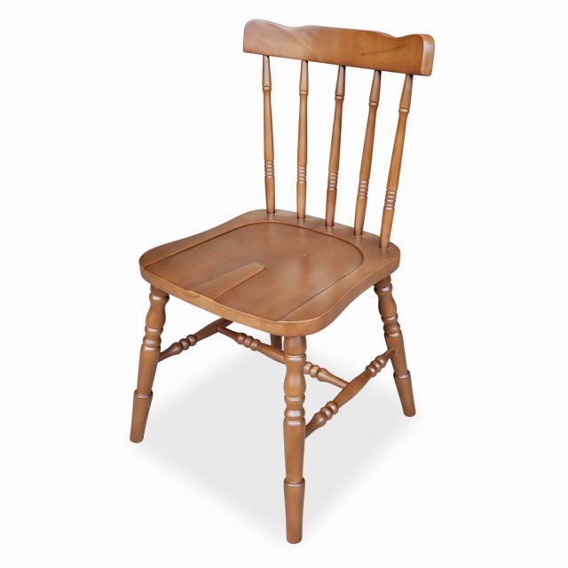 Ghế Solic gỗ cao su mặt ngồi lõm GSK026