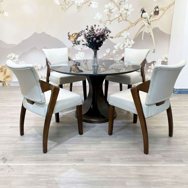 Ghế Wooden gỗ tần bì bọc da simili GSK010