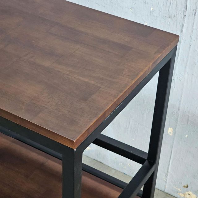 Kệ bếp di động 64x40x89cm mặt gỗ cao su KB68074