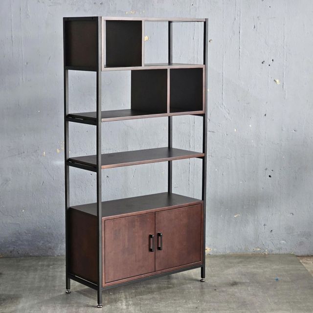 Kệ trang trí 80x35x160cm gỗ cao su KTT68048