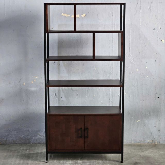 Kệ trang trí 80x35x160cm gỗ cao su KTT68048