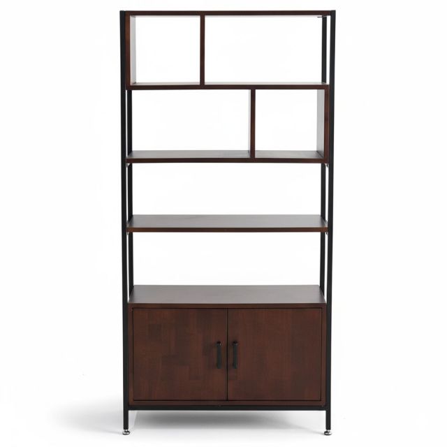 Kệ trang trí 80x35x160cm gỗ cao su KTT68048