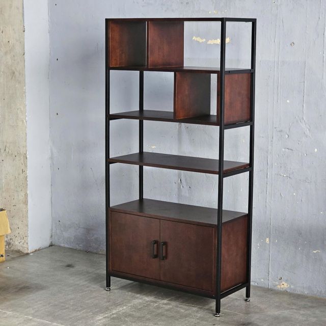 Kệ trang trí 80x35x160cm gỗ cao su KTT68048