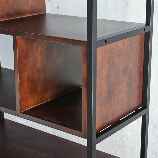 Kệ trang trí 80x35x160cm gỗ cao su KTT68048