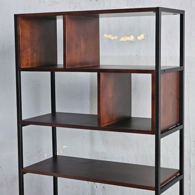 Kệ trang trí 80x35x160cm gỗ cao su KTT68048