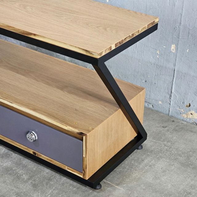 Tủ đầu giường khóa số 90x35x50cm gỗ otim TDG68065