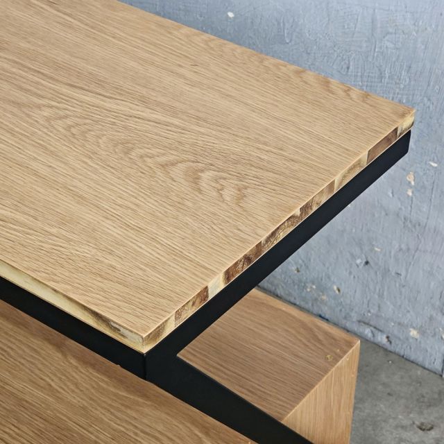 Tủ đầu giường khóa số 90x35x50cm gỗ otim TDG68065