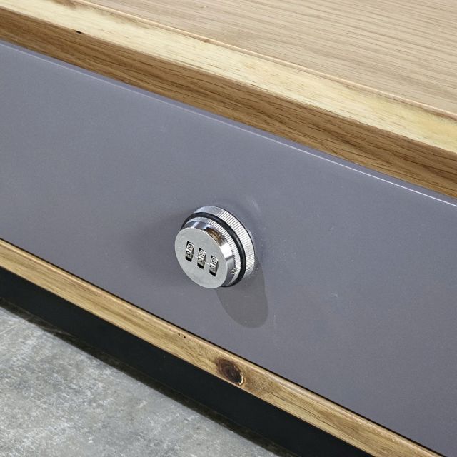 Tủ đầu giường khóa số 90x35x50cm gỗ otim TDG68065