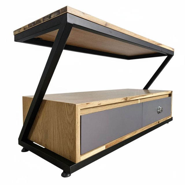 Tủ đầu giường khóa số 90x35x50cm gỗ otim TDG68065