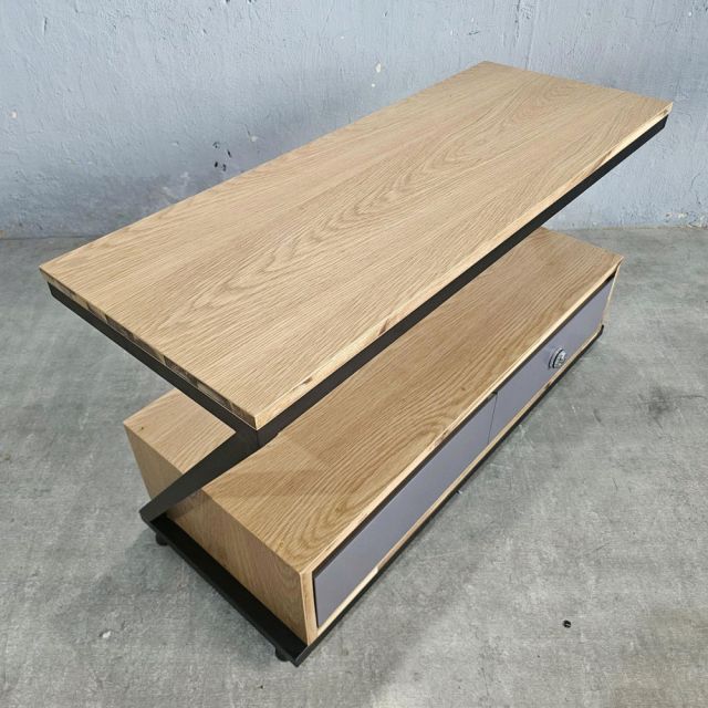 Tủ đầu giường khóa số 90x35x50cm gỗ otim TDG68065