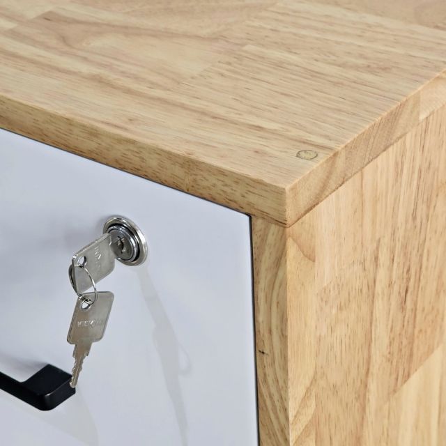 Tủ đầu giường giấu tiền 50x40x56cm gỗ cao su cao cấp TDG68065