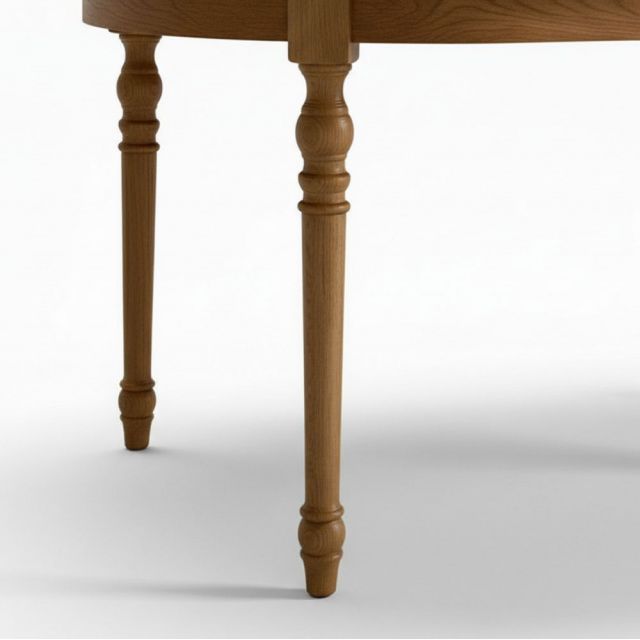 Bàn ăn hình Oval 160x80cm gỗ tần bì BA68286