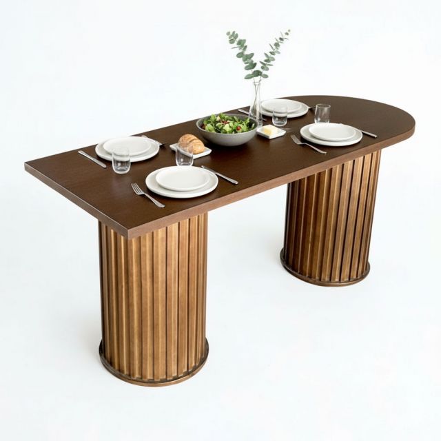 Bàn áp tường 120x80cm gỗ tần bì chân gỗ cao su BA68282