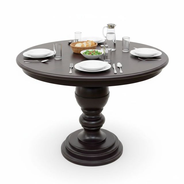 Bàn ăn tròn 100cm gỗ tần bì TT68352