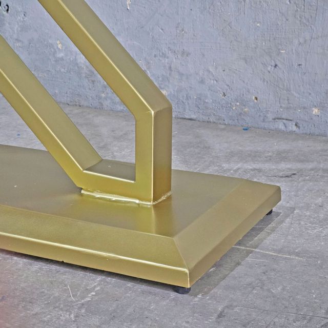 Bàn console 120x30x85cm mặt đá ceramic chân sắt CST081