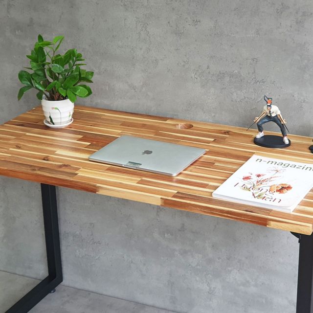 Bàn làm việc chân gấp 120x60cm gỗ tràm dày 25mm SPD68206 Bàn làm việc chân gấp 120x60cm gỗ tràm dày 25mm SPD68206