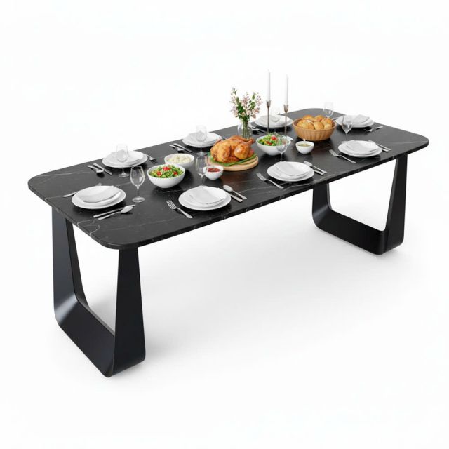 Chân sắt lắp ráp cho bàn ăn 200x80cm sơn tĩnh điện CHB68082