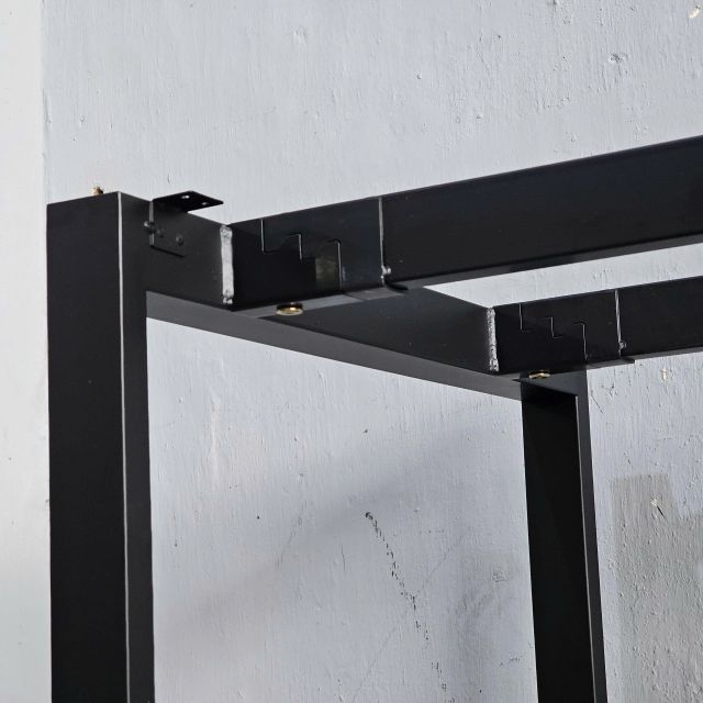 Chân sắt lắp ráp cho bàn góc L 150x150cm hệ Rectang HCRT045