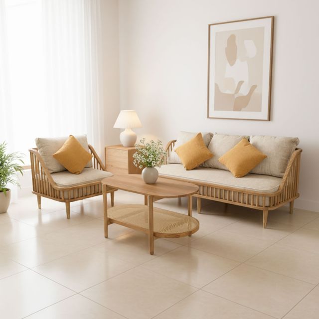 Combo bàn ghế sofa phòng khách CBSF68058