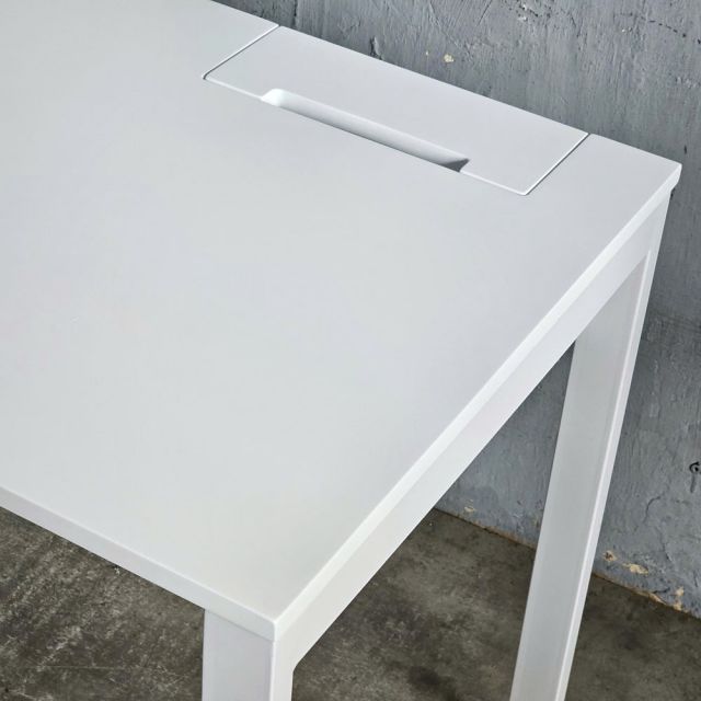 Bàn cụm 2 người có tủ 200x60cm gỗ cao su HBRT121