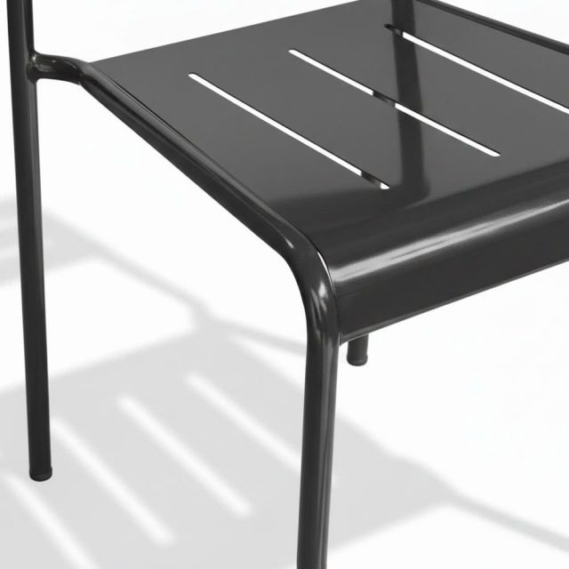 Ghế cafe tôn 5 sọc sơn tĩnh điện GSK049