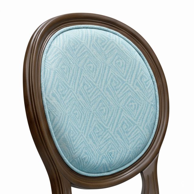 Ghế bar Louis nệm bọc vải gỗ cao su GBSK029