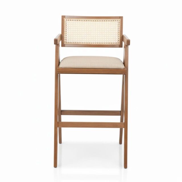Ghế bar V-Leg bọc vải gỗ Ash GBSK032
