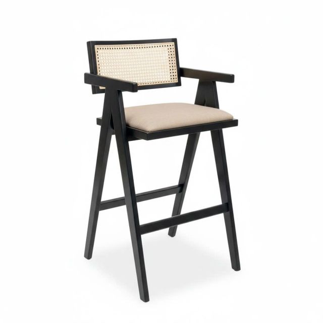 Ghế bar V-Leg bọc vải gỗ Ash GBSK032