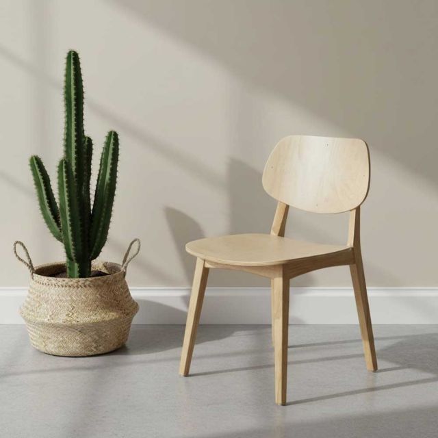 Ghế PLC mặt plywood gỗ cao su GA68041