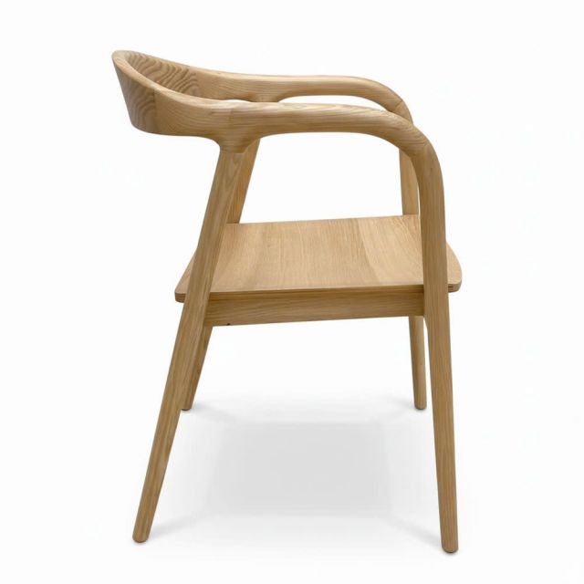 Ghế Neva tay tựa mặt ngồi plywood gỗ Ash GA68042