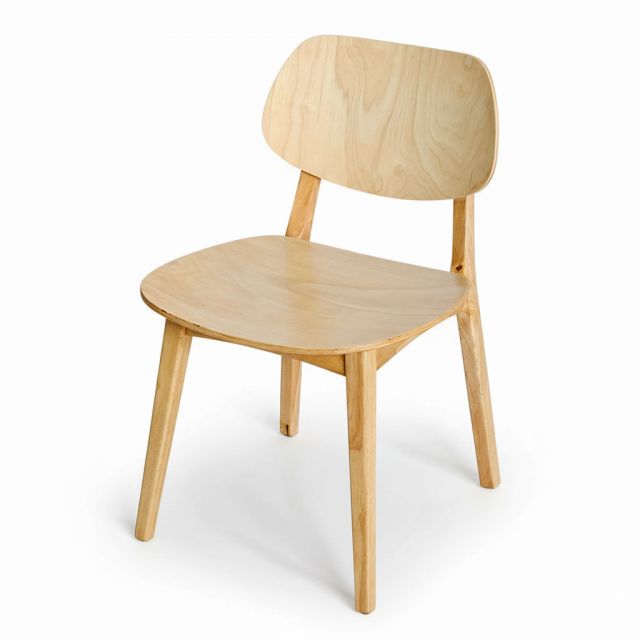 Ghế PLC mặt plywood gỗ cao su GA68041