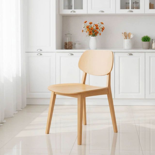 Ghế PLC mặt plywood gỗ cao su GA68041