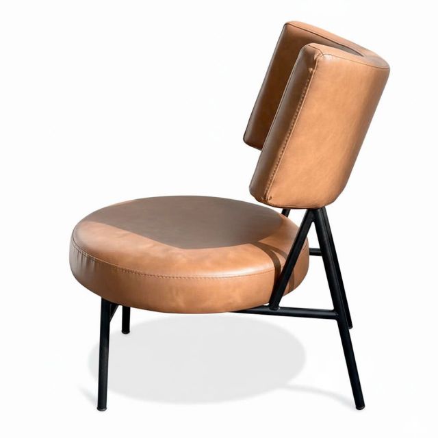Ghế sofa đơn Sheraton nệm bọc da Si GSD68117