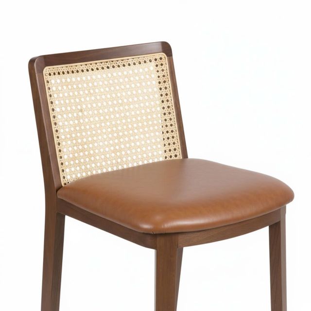 Ghế bar Simonini bọc da Si gỗ Ash GBSK031